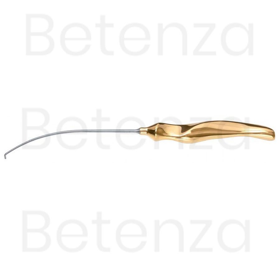 Daniel Endoscopic Forehead Nerve Hook, Curved Left, 9-14″ 23.5 cm